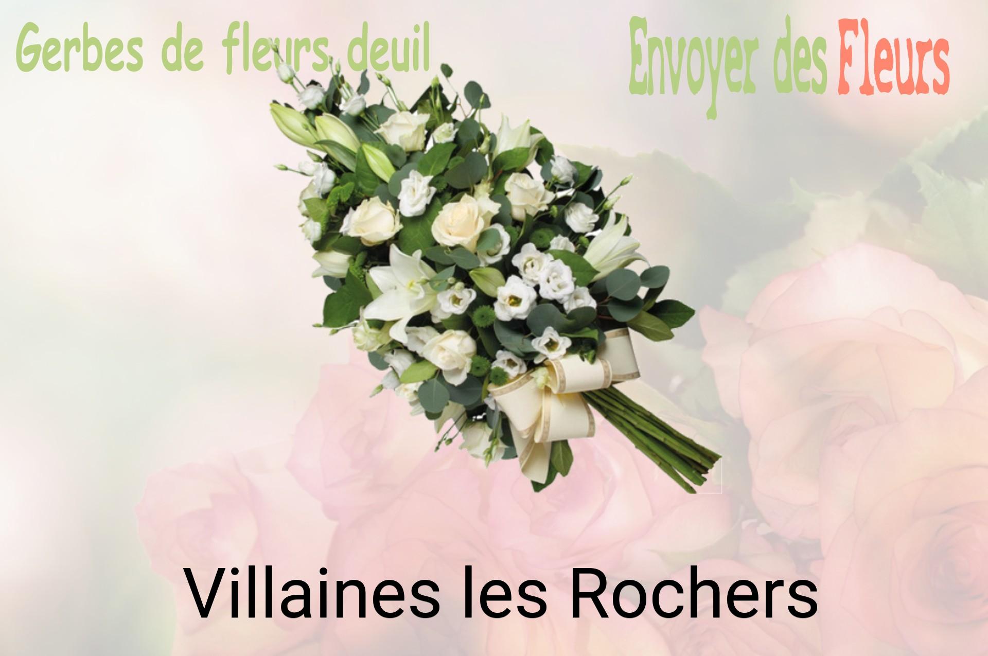 Gerbe de fleurs de deuil livrée à Villaines-les-Rochers
